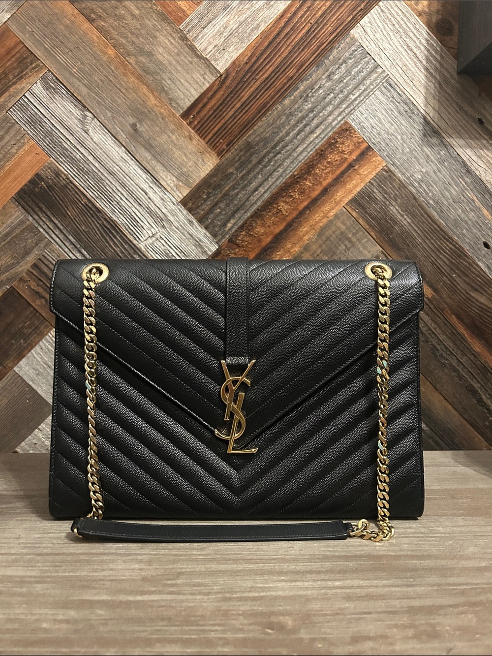 YSL Large Envelope Shoulder Bag